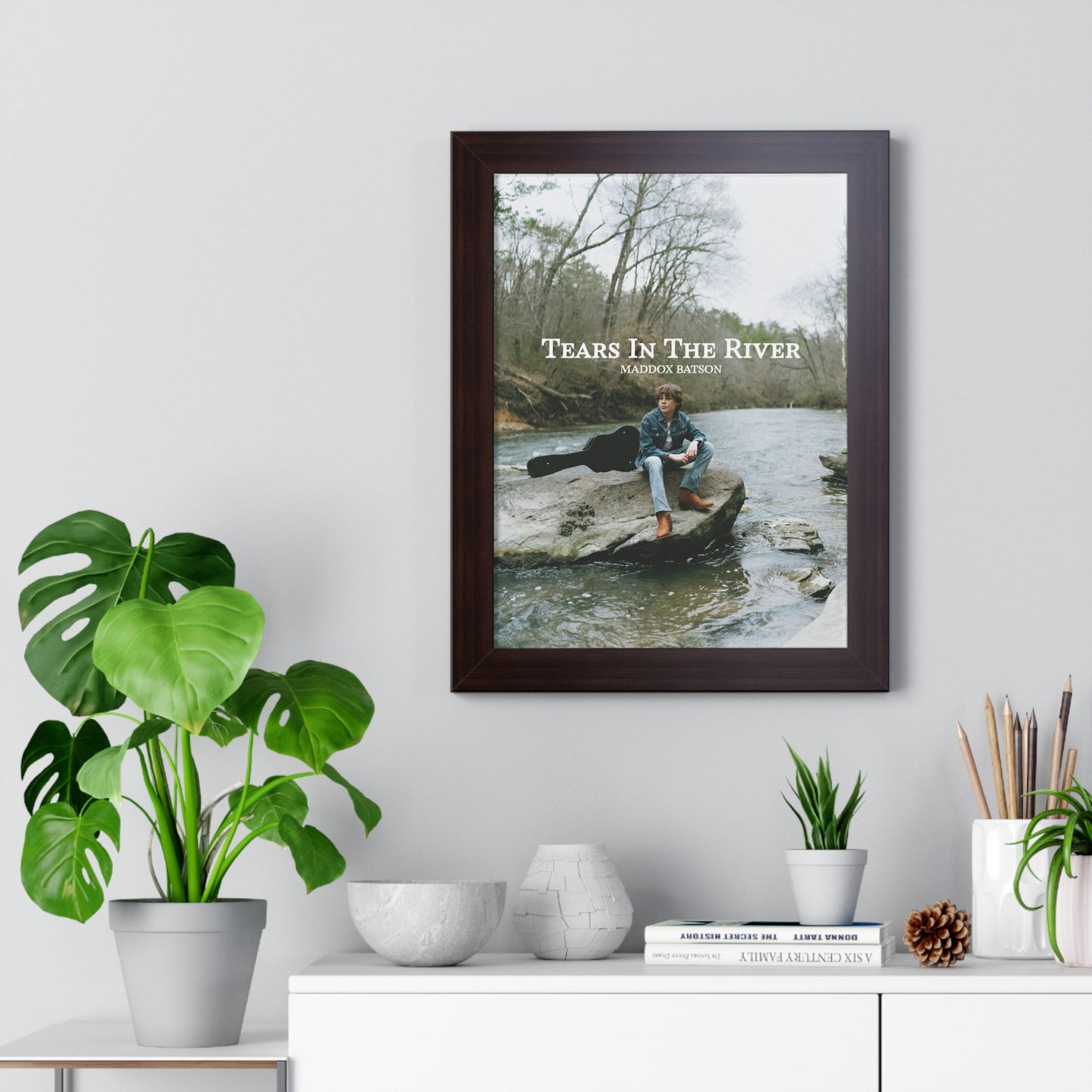 Tears In The River - Framed Poster